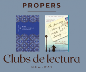 Club de lectura: llibres maig-juny 2025